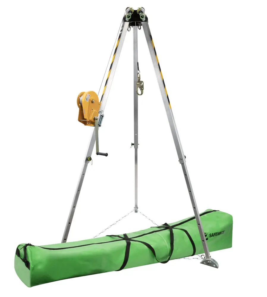7′ Adjustable Tripod Kit, 65′ Material Winch 1