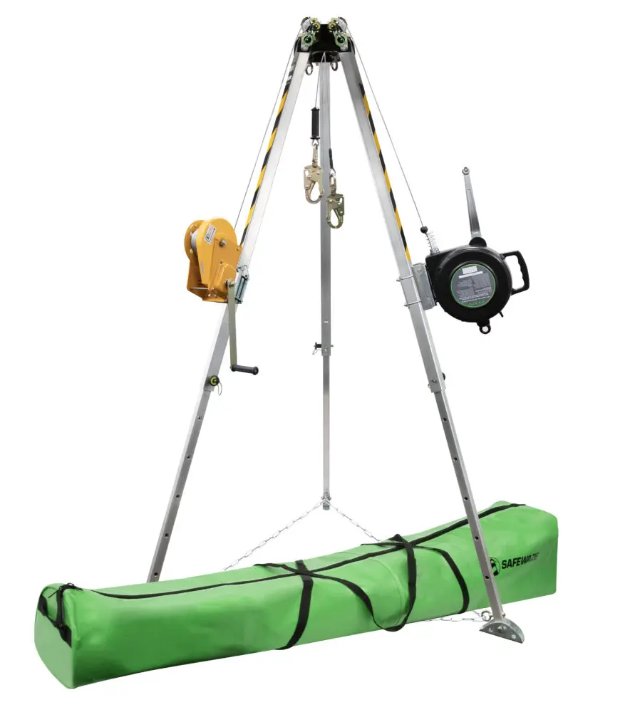 7′ Adjustable Tripod Kit, 65′ Material Winch, 65′ 3-Way 1