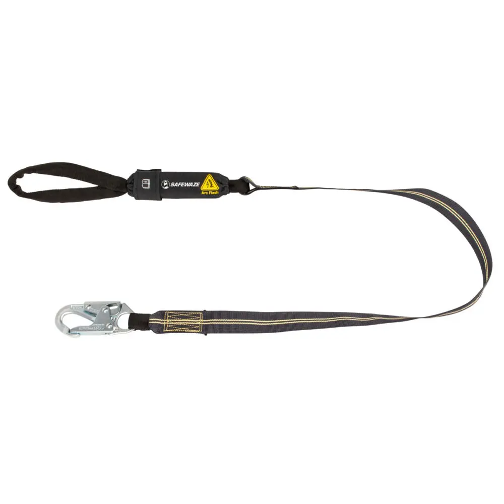 Arc Flash 6′ Energy Absorbing Lanyard: Aramid, Snap Hook, Soft Loop 1