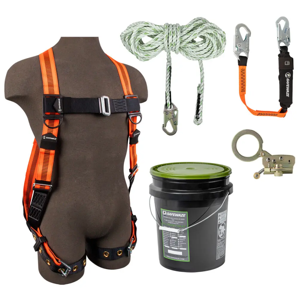 V-Line Bucket Roof Kit: Fs99185-E Harness, Fs700-50 Vll, Fs1120 Grab, Fs88560-E3 Lanyard 1