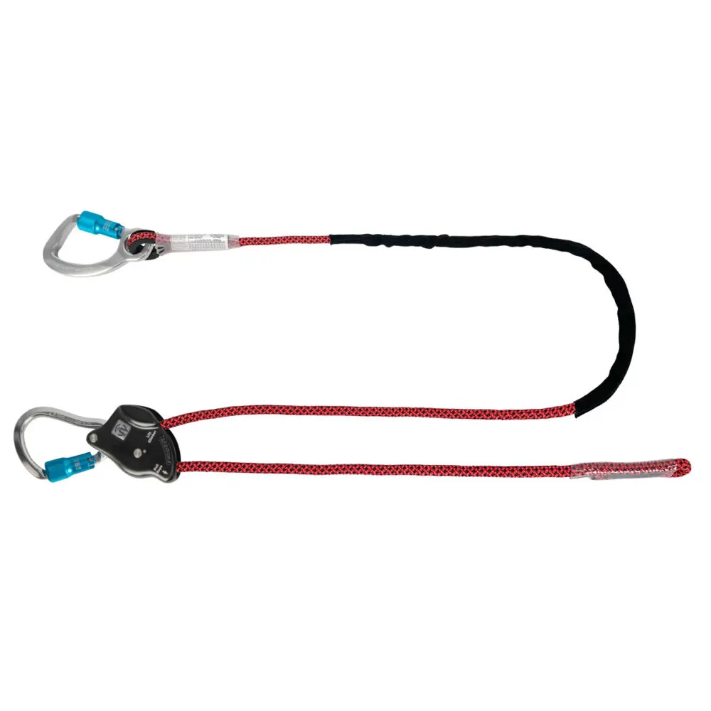 6.5′ Rope Positioning Assembly: Rope Adjuster, Alu Carabiners 1