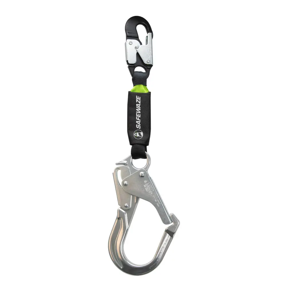 20″ Web Restraint Lanyard: Alu Snap Hook, Alu Rebar Hook 1