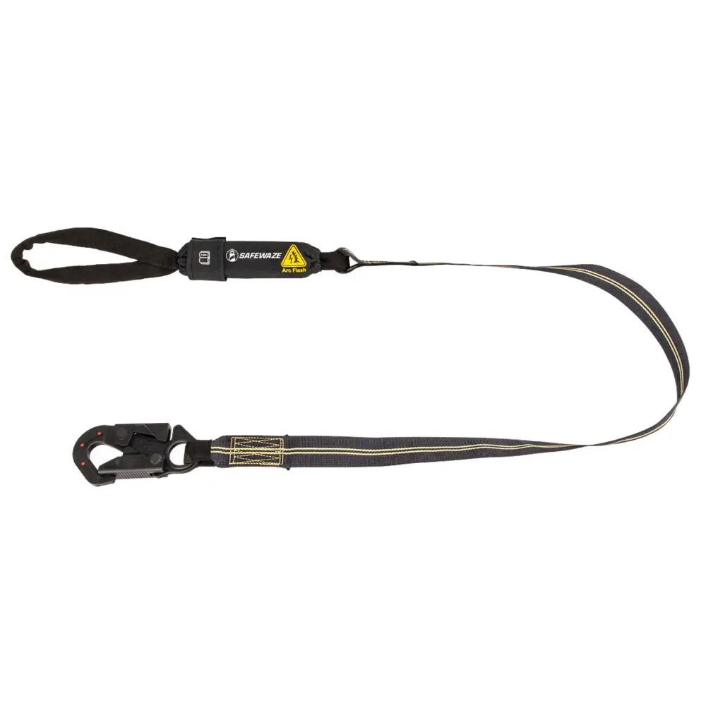 Arc Flash 6′ Energy Absorbing Lanyard: Aramid, Dielectric Snap Hook, Soft Loop 1