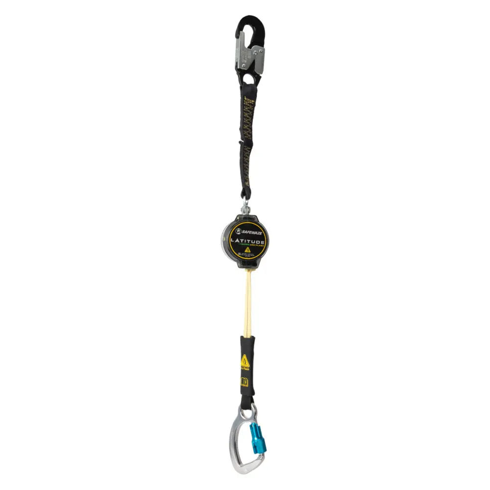 Latitude Pro Arc Flash 7′ Single Web Srl-P: 13″ Aramid Ext. W/Alu Snap Hook, Alu Captive Eye Carabiner 1