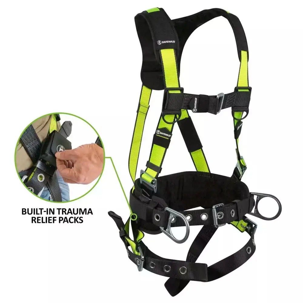 Pro Construction Harness: 3D, Mb Chest, Tb Legs, Trauma Relief 1