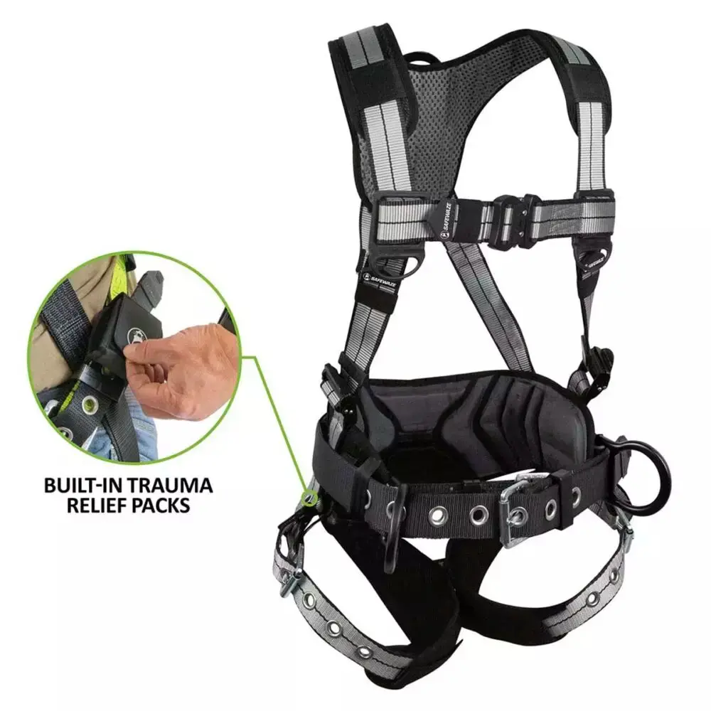 Pro+ Slate Construction Harness: Alu 3D, Alu Qc Chest, Tb Legs, Trauma Relief 1