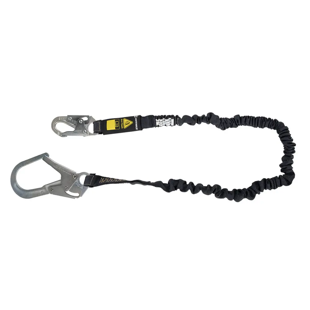 Arc Flash 6′ Internal Energy Absorbing Lanyard: Aramid, Rebar Hook 1
