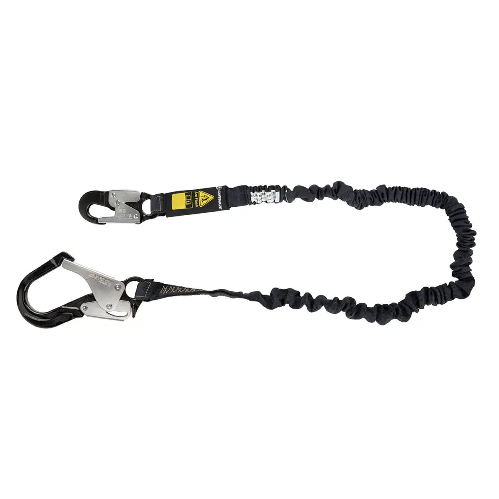 Arc Flash 6′ Internal Energy Absorbing Lanyard: Aramid, Alu Rebar Hook 1