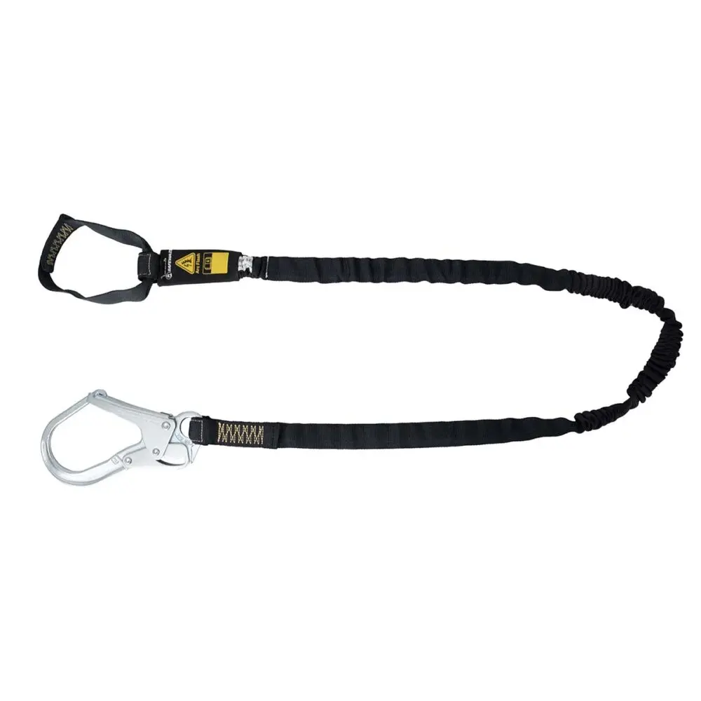 Arc Flash 6′ Internal Energy Absorbing Lanyard: Aramid, Soft Loop, Rebar Hook 1