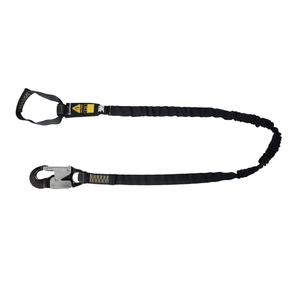 Arc Flash 6′ Internal Energy Absorbing Lanyard: Aramid, Soft Loop, Alu Snap Hook 1