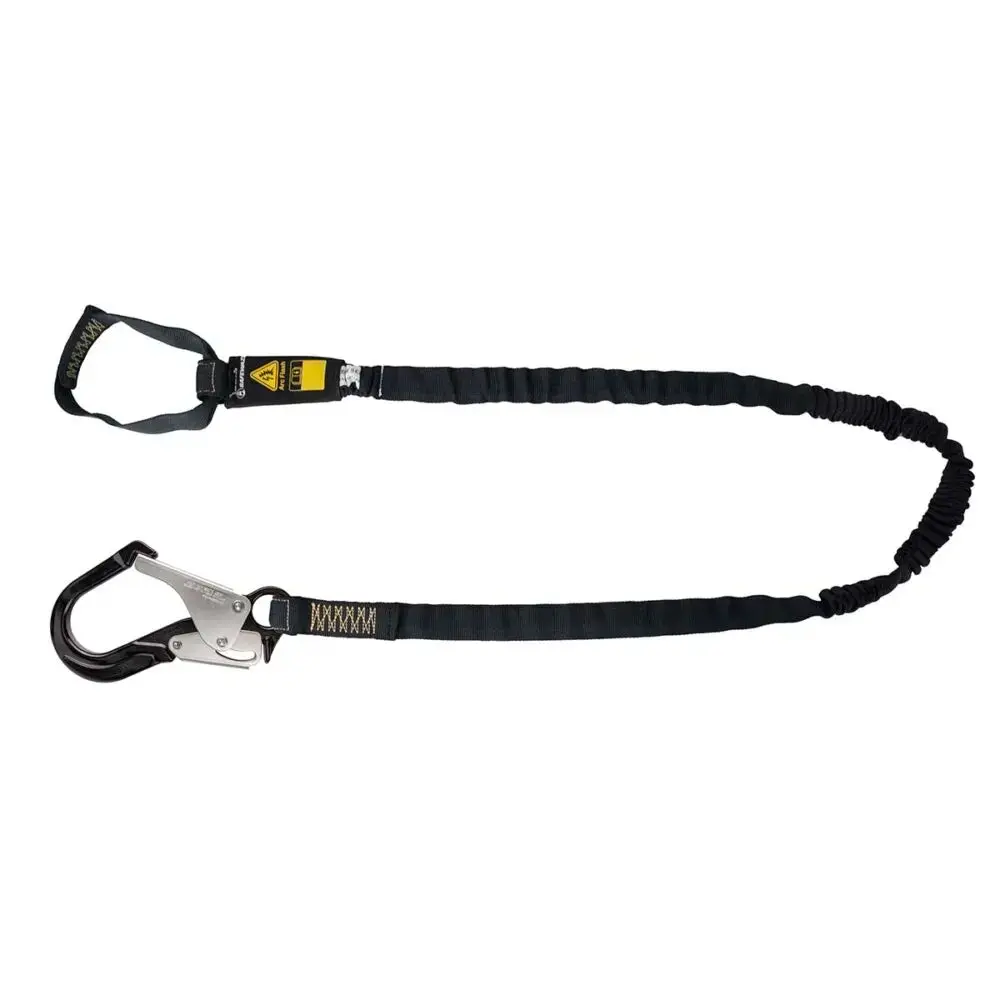 Arc Flash 6′ Internal Energy Absorbing Lanyard: Aramid, Soft Loop, Alu Rebar Hook 1