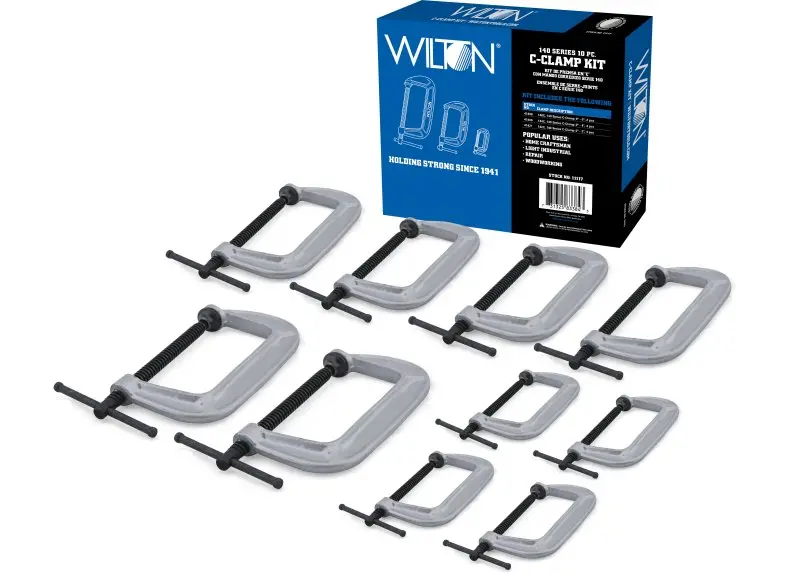 10-Pc 140 Series C-Clamp Kit 1