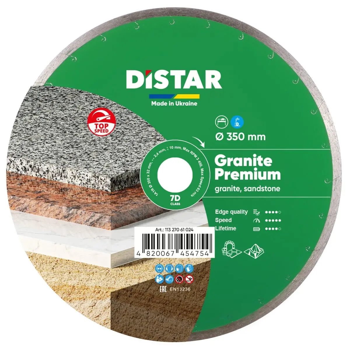 Diamond Cutting Blade 1A1r Granite Premium 14" 1