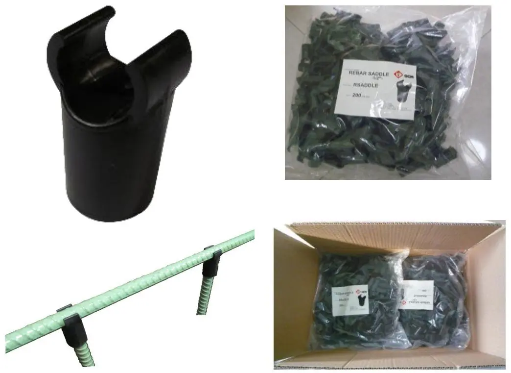 1/2" Plastic Rebar Saddle (2000 Pieces) 1