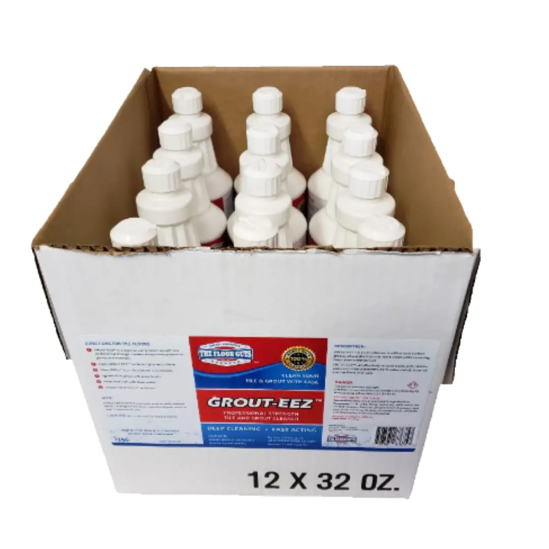 12 Quart Bottles Of Grout-Eez With 2 Grout Brushes 1