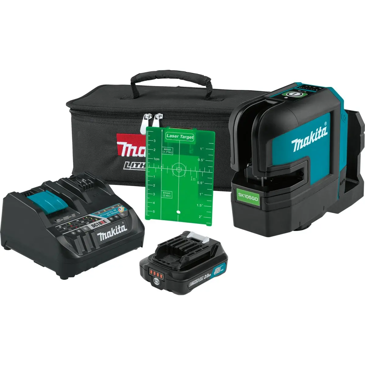 12V Max Cxt® Lithium‑Ion Cordless Self‑Leveling Cross‑Line Green Beam Laser 1