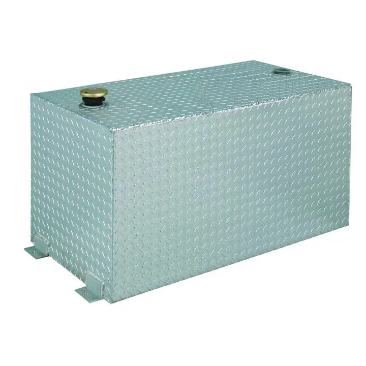 100 Gallon Rectangular Aluminum Liquid Transfer Tank For Trucks 1