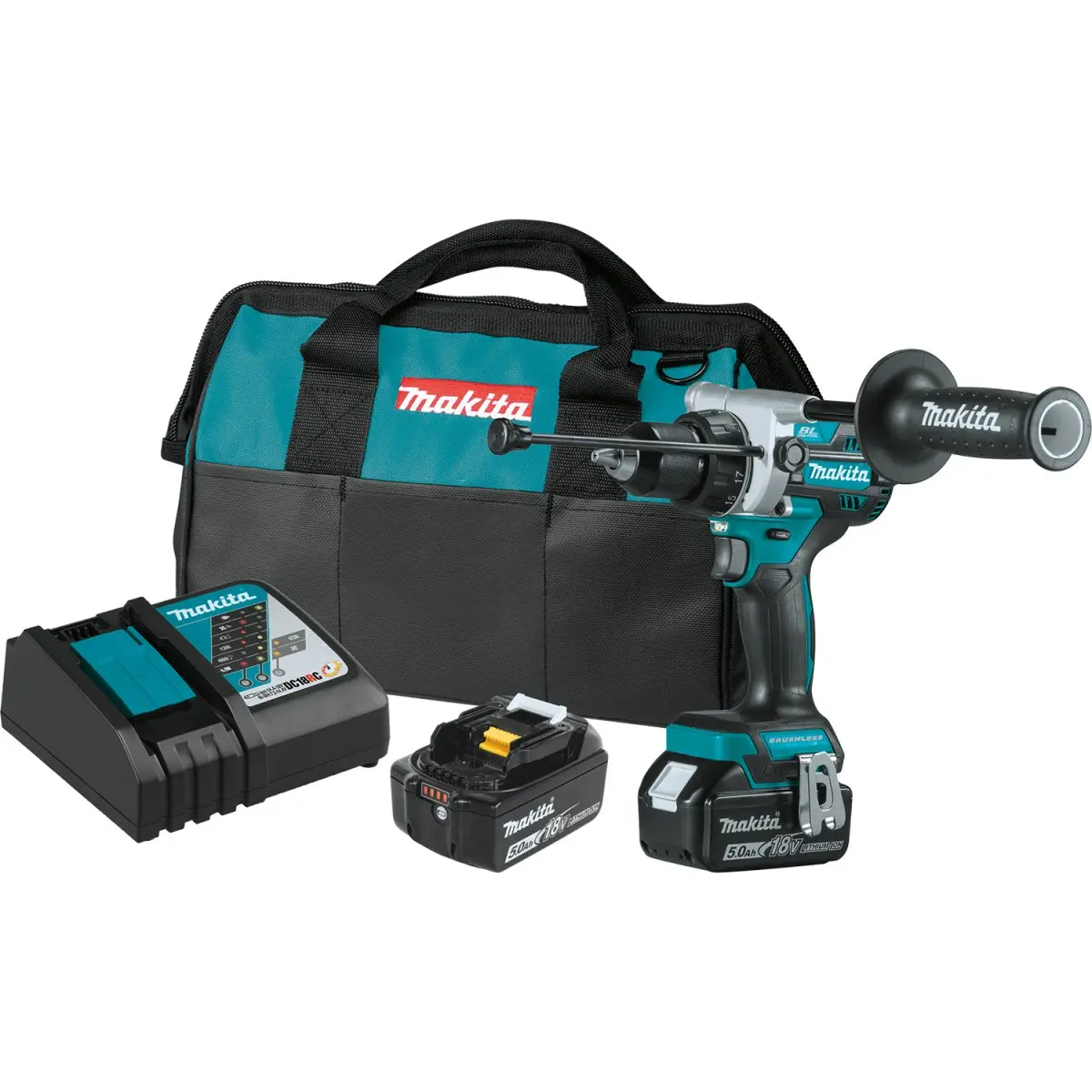 18V Lxt® Lithium‑Ion Brushless Cordless 1/2" Hammer Driver‑Drill (5.0Ah) 1