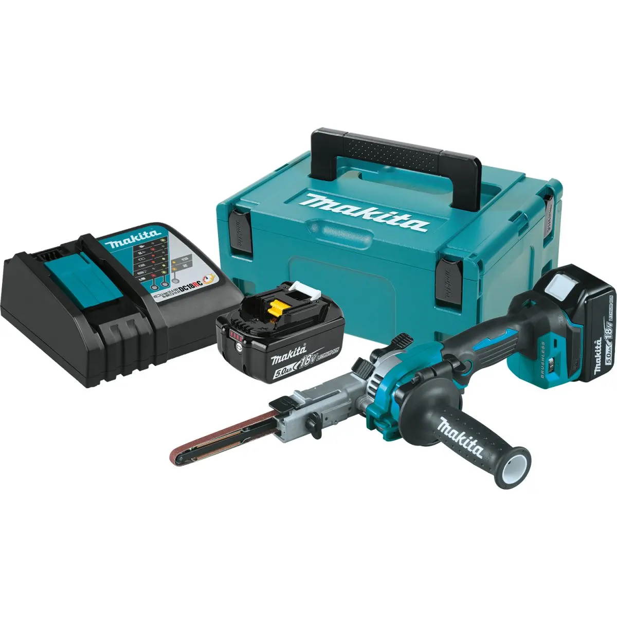 18V Lxt® Lithium‑Ion Brushless Cordless 3/8" X 21" Detail Belt Sander 1