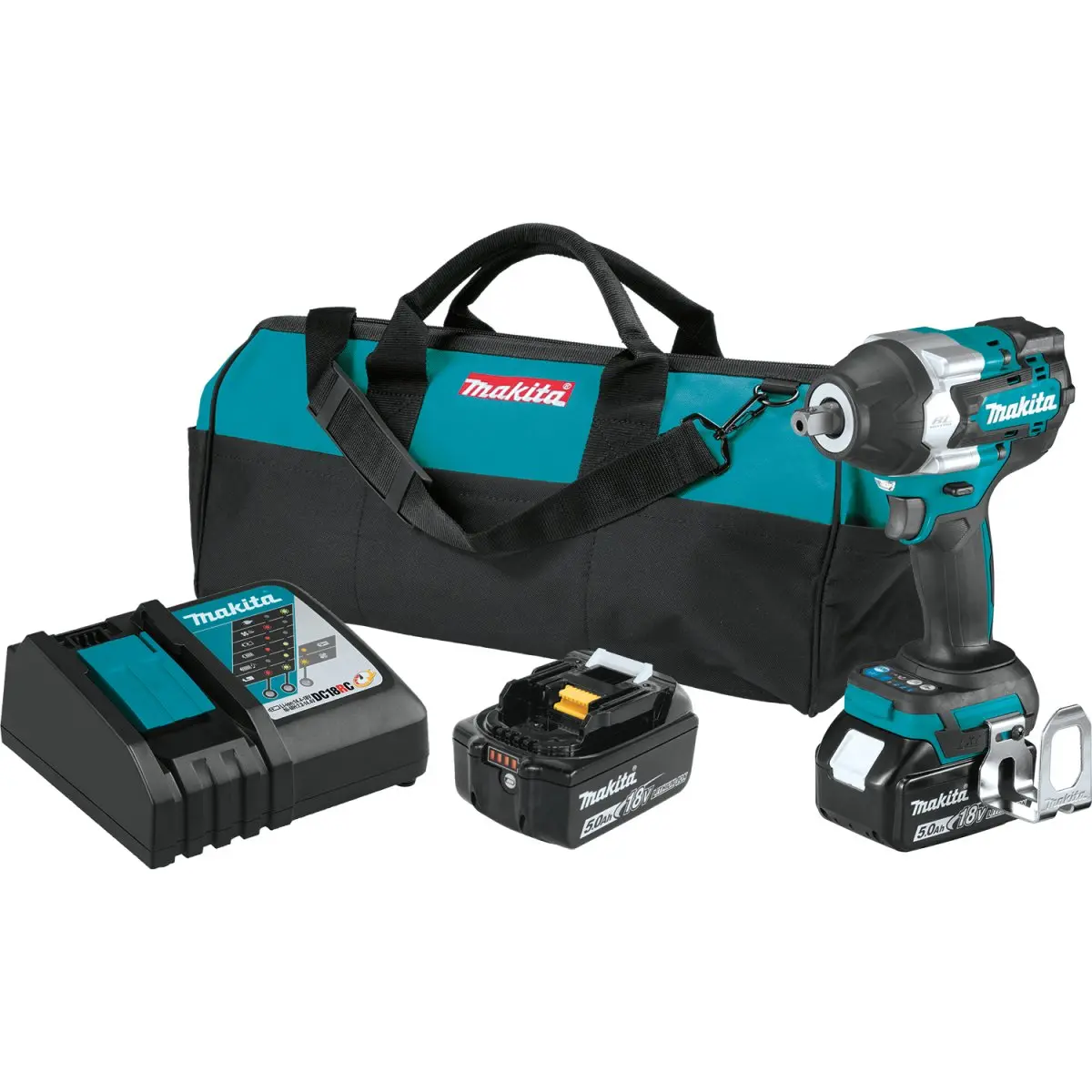18V Lxt® Lithium‑Ion Brushless Cordless 4‑Speed Mid‑Torque 1/2" Sq. Drive Impact Wrench W/ Detent Anvil 1