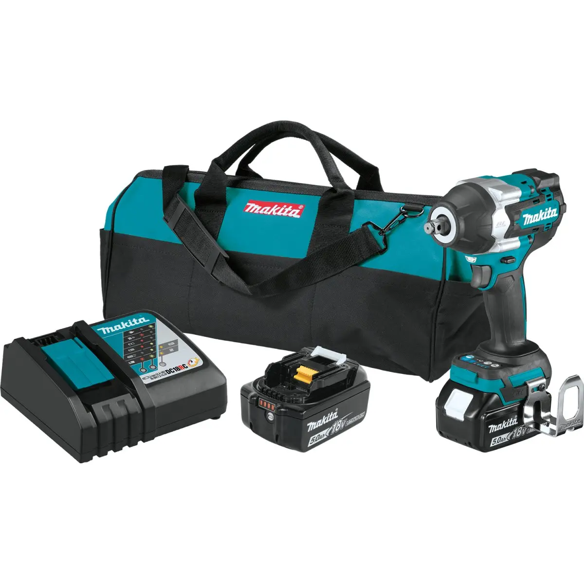 18V Lxt® Lithium‑Ion Brushless Cordless 4‑Speed Mid‑Torque 1/2" Sq. Drive Impact Wrench W/ Friction Ring Anvil 1
