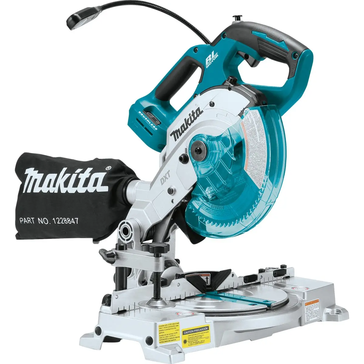 18V Lxt® Lithium‑Ion Brushless Cordless 6‑1/2" Compact Dual‑Bevel Compound Miter Saw With Laser 1