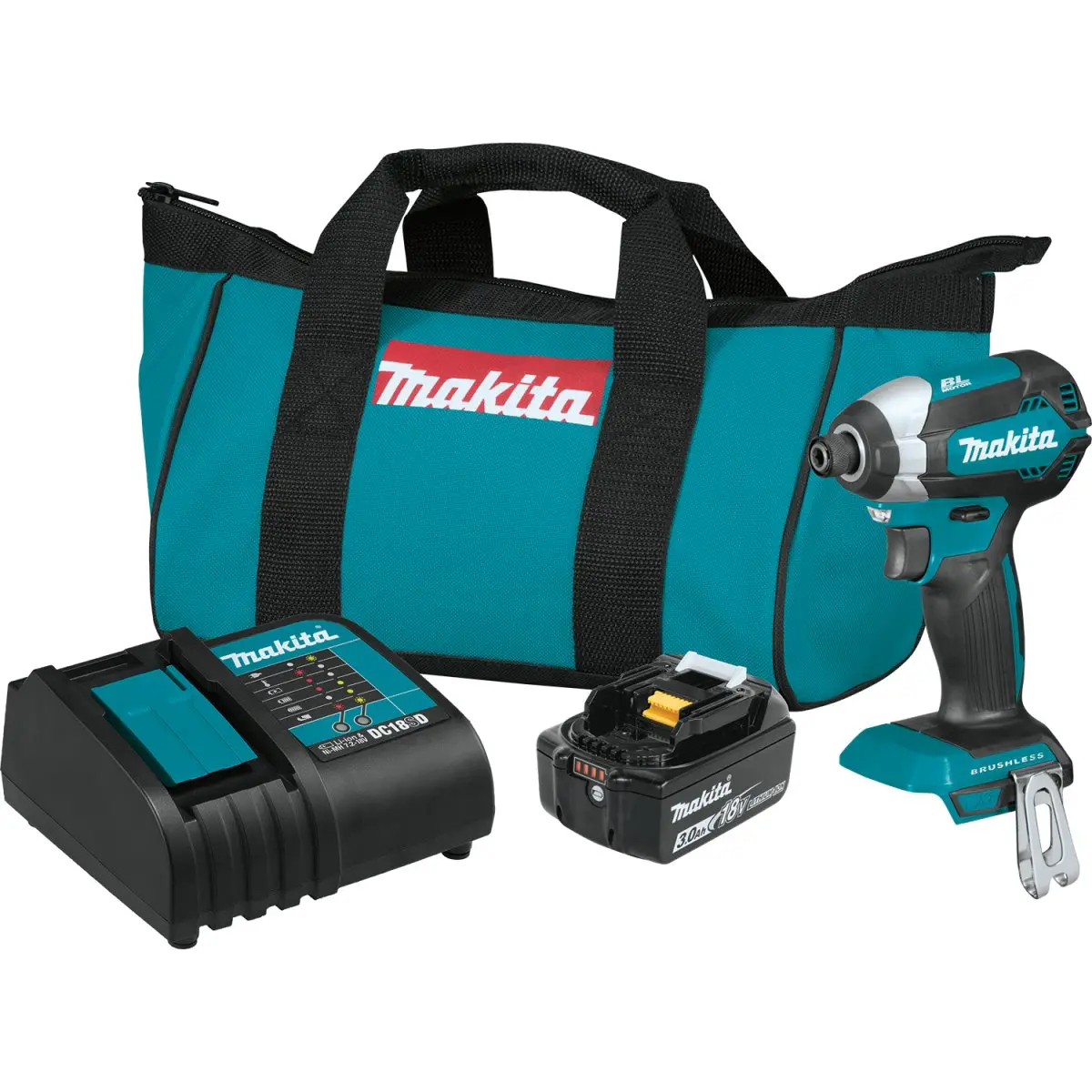 18V Lxt® Lithium‑Ion Brushless Cordless Impact Driver Kit (3.0Ah) 1