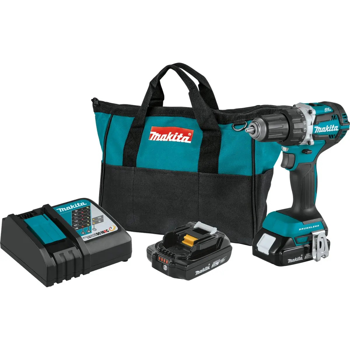 18V Lxt® Lithium‑Ion Compact Brushless Cordless 1/2" Driver‑Drill (2.0Ah) 1