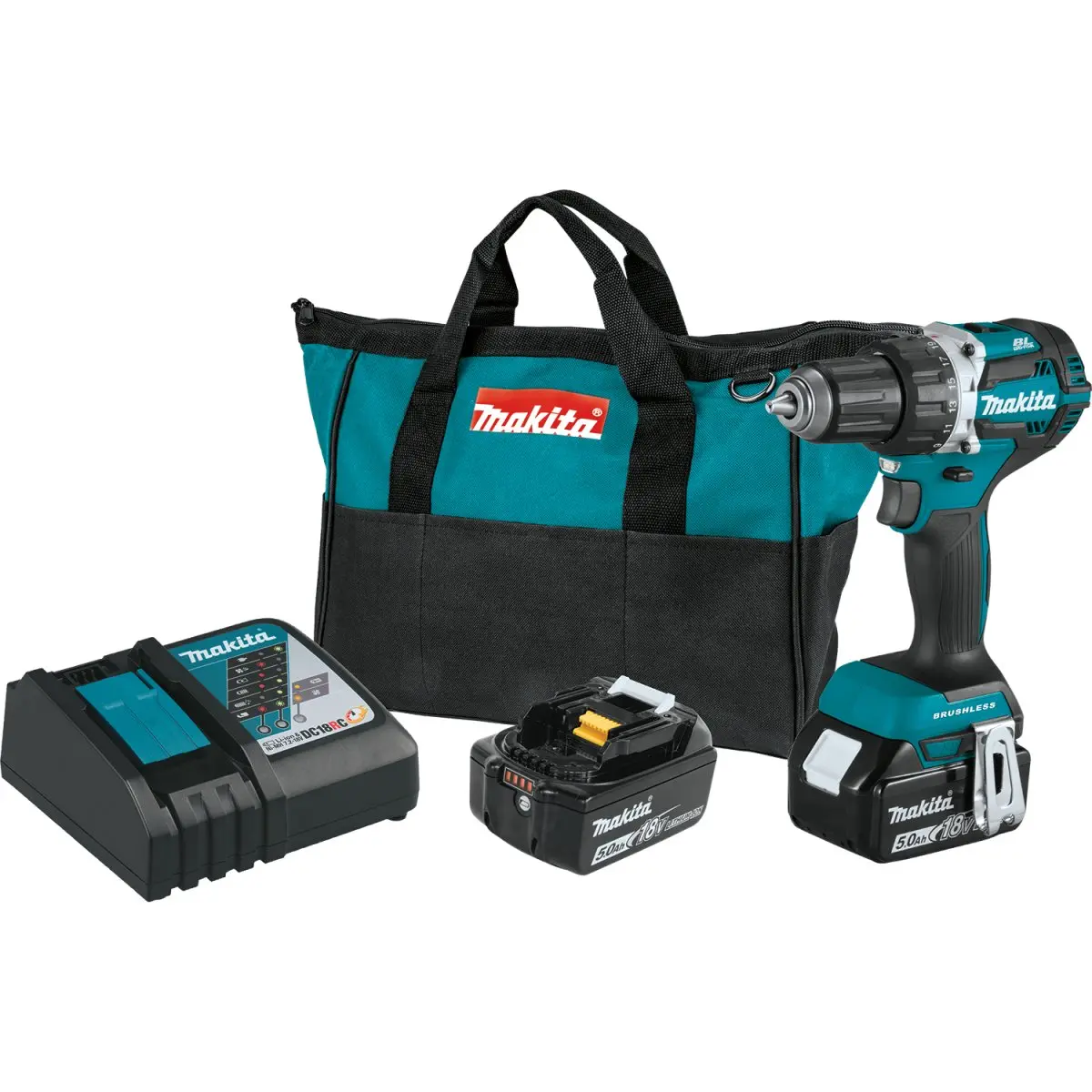 18V Lxt® Lithium‑Ion Compact Brushless Cordless 1/2" Driver‑Drill Kit (5.0Ah) 1