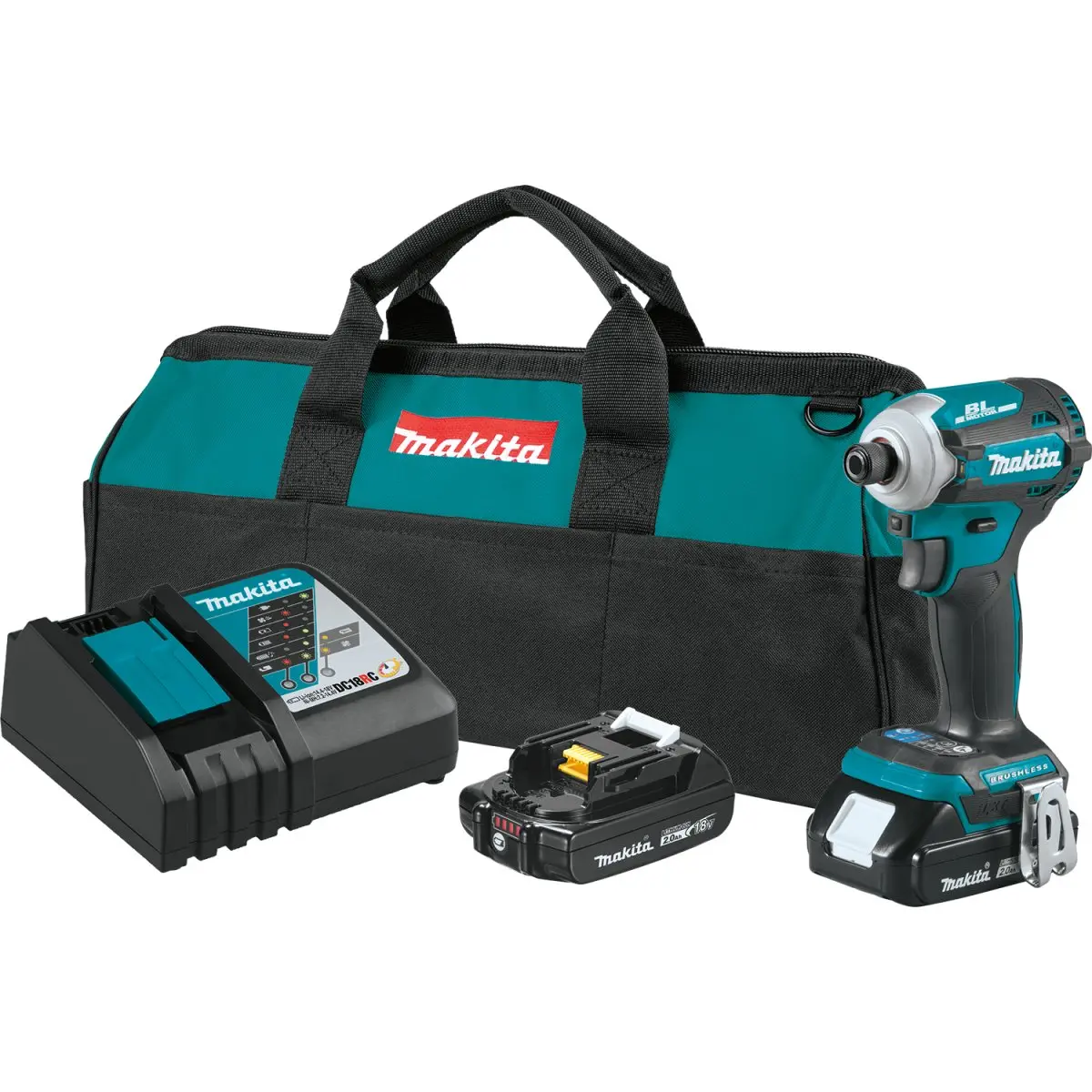 18V Lxt® Lithium‑Ion Compact Brushless Cordless Quick‑Shift Mode™ 4‑Speed Impact Driver Kit (2.0Ah) 1