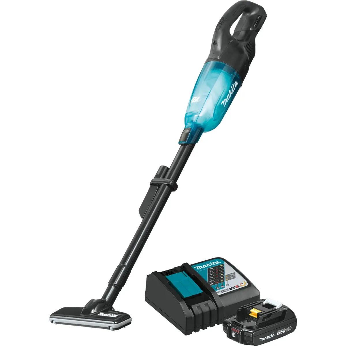 18V Lxt® Lithium‑Ion Compact Brushless Cordless Vacuum Kit, Trigger W/ Lock (2.0Ah) 1