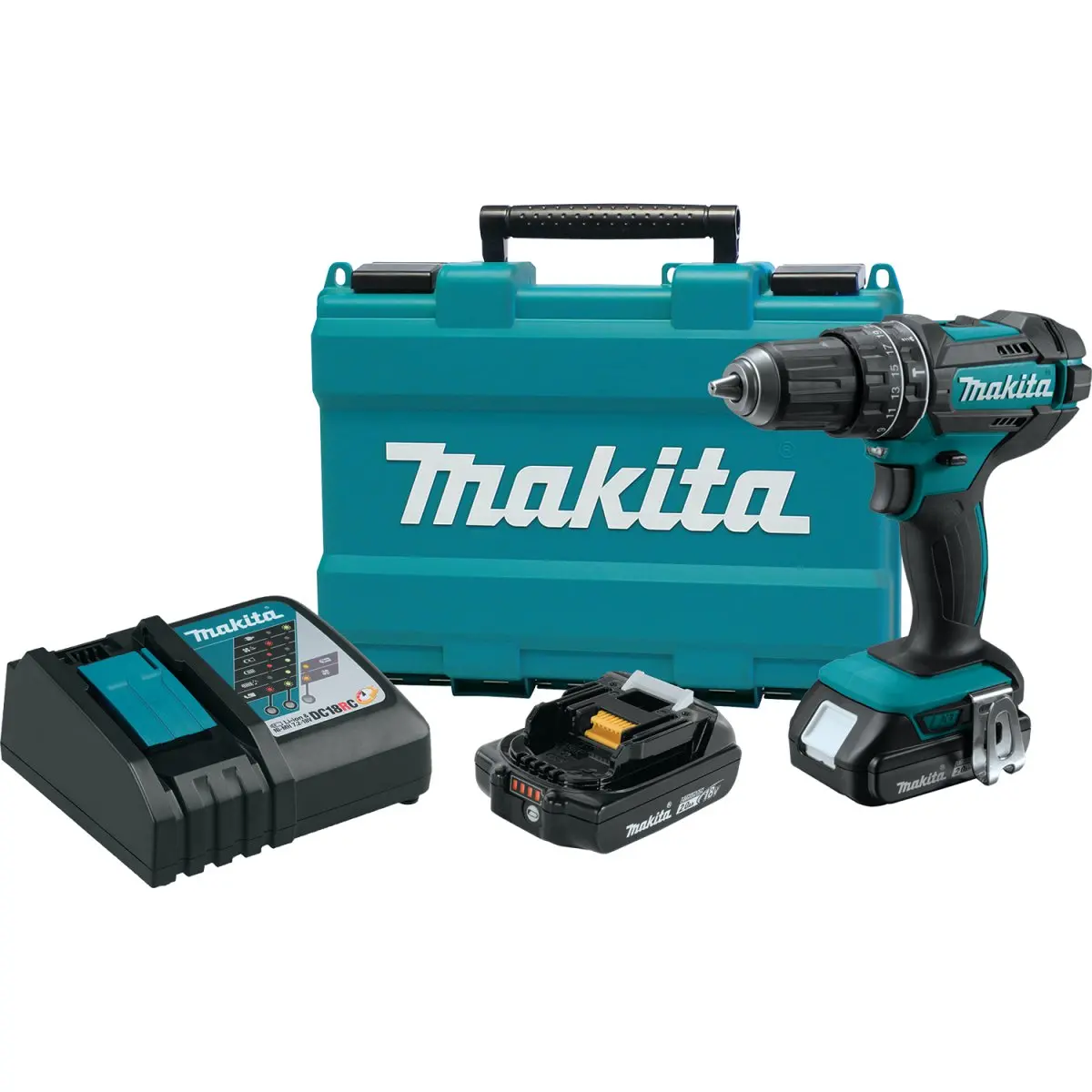 18V Lxt® Lithium‑Ion Compact Cordless 1/2" Hammer Driver‑Drill (2.0Ah) 1