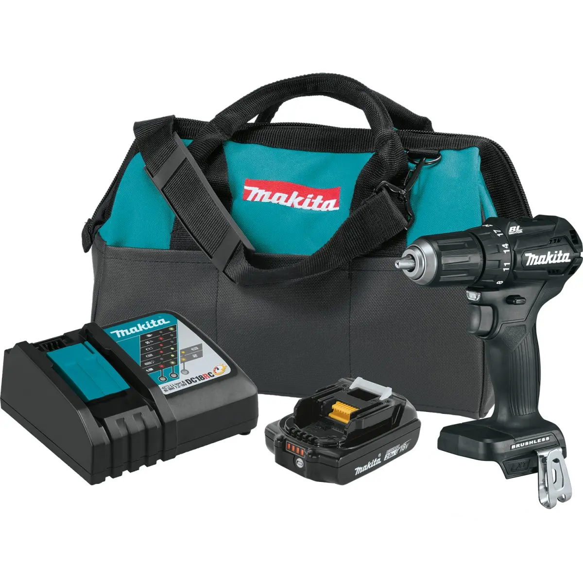 18V Lxt® Lithium‑Ion Sub‑Compact Brushless Cordless 1/2" Driver‑Drill (2.0Ah) 1