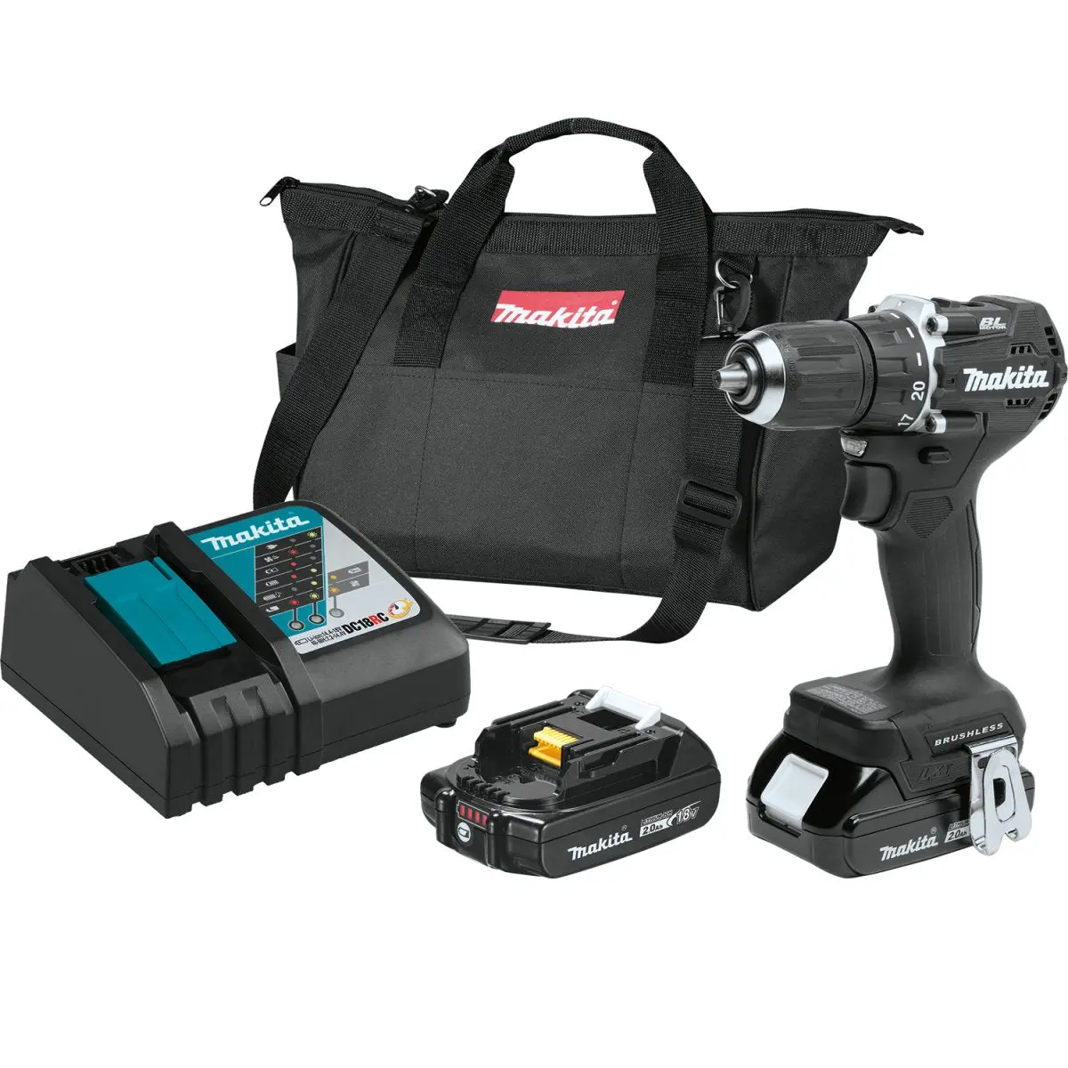 18V Lxt® Lithium‑Ion Sub‑Compact Brushless Cordless 1/2" Driver‑Drill Kit (2.0Ah) 1
