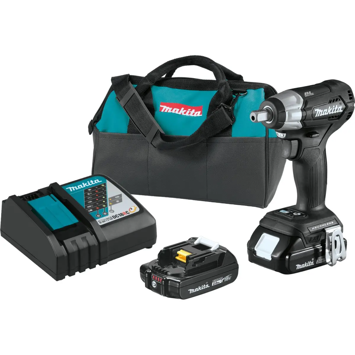 18V Lxt® Lithium‑Ion Sub‑Compact Brushless Cordless 1/2" Sq. Drive Impact Wrench 1