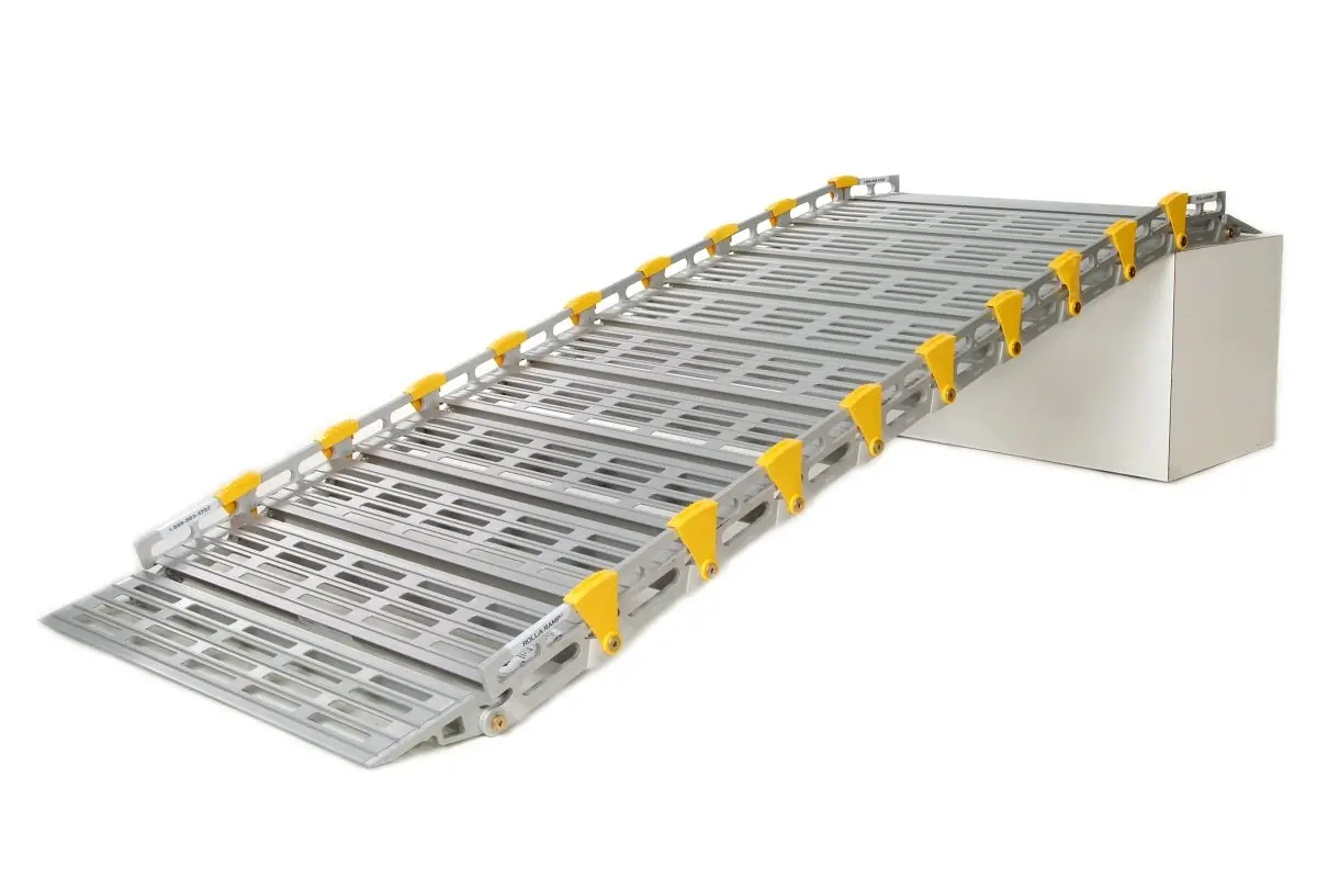 26" Wide Modular Ramp System With Loop End Handrails 1