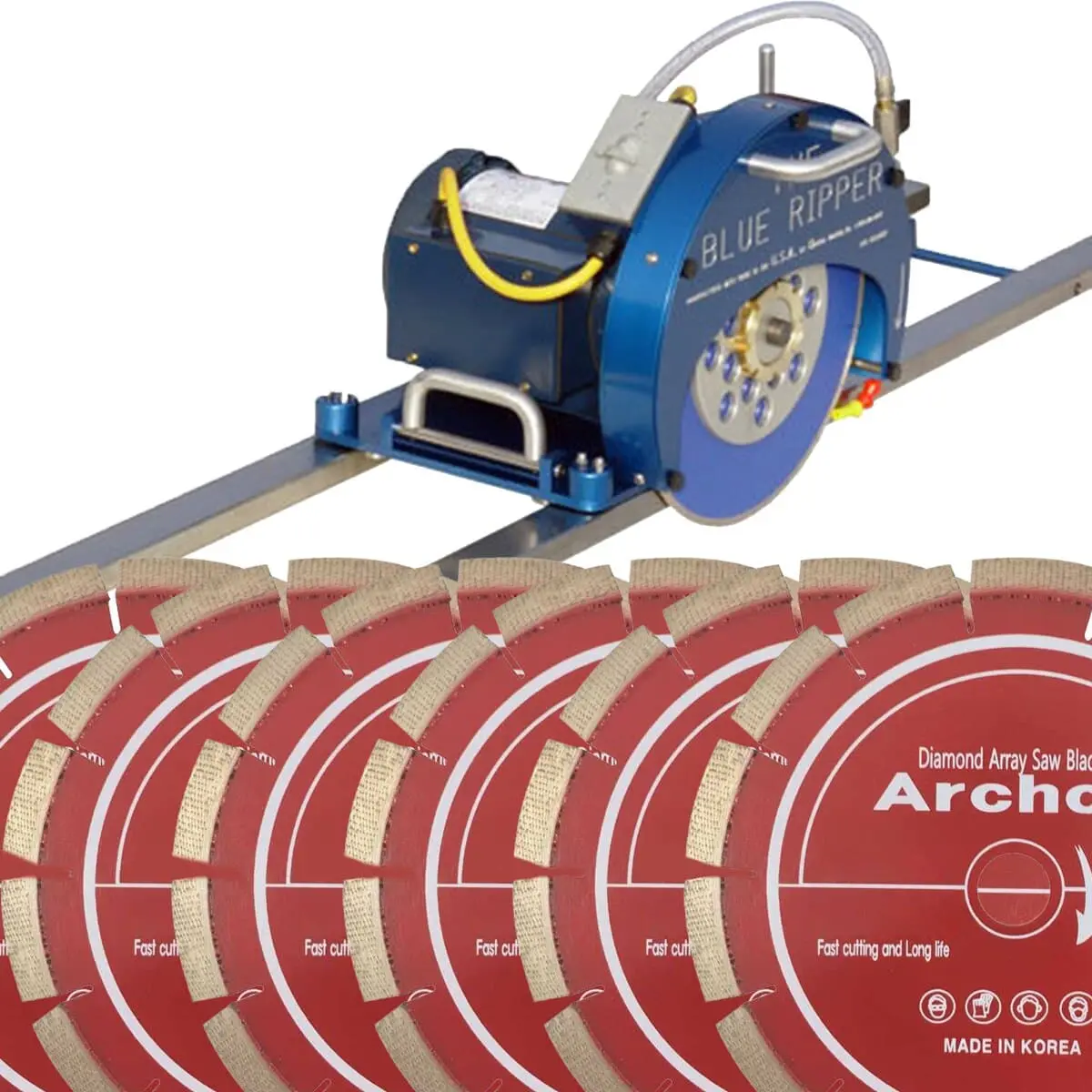 3 Hp Blue Ripper Package Sale | Saw, Rails, And Diamond Blades 1
