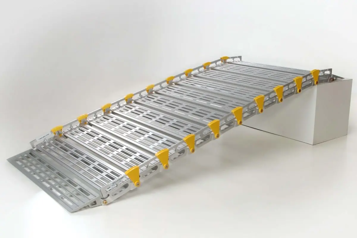 30" Wide Modular Ramp System With Loop End Handrails 1