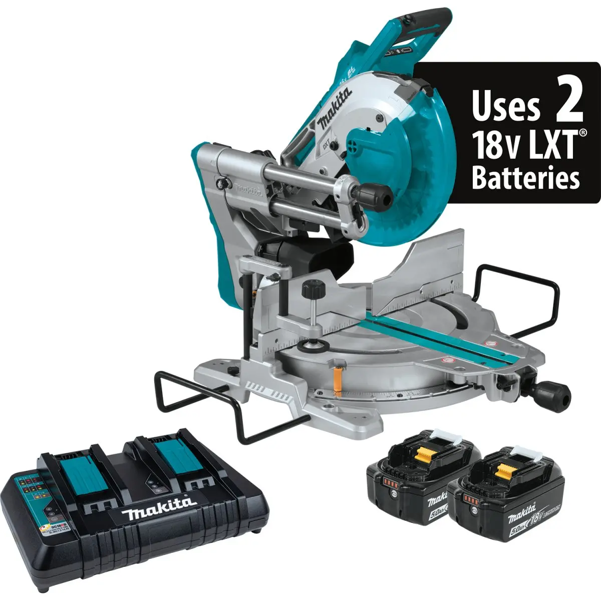36V (18V X2) Lxt® Brushless 10" Dual‑Bevel Sliding Compound Miter Saw With Laser 1