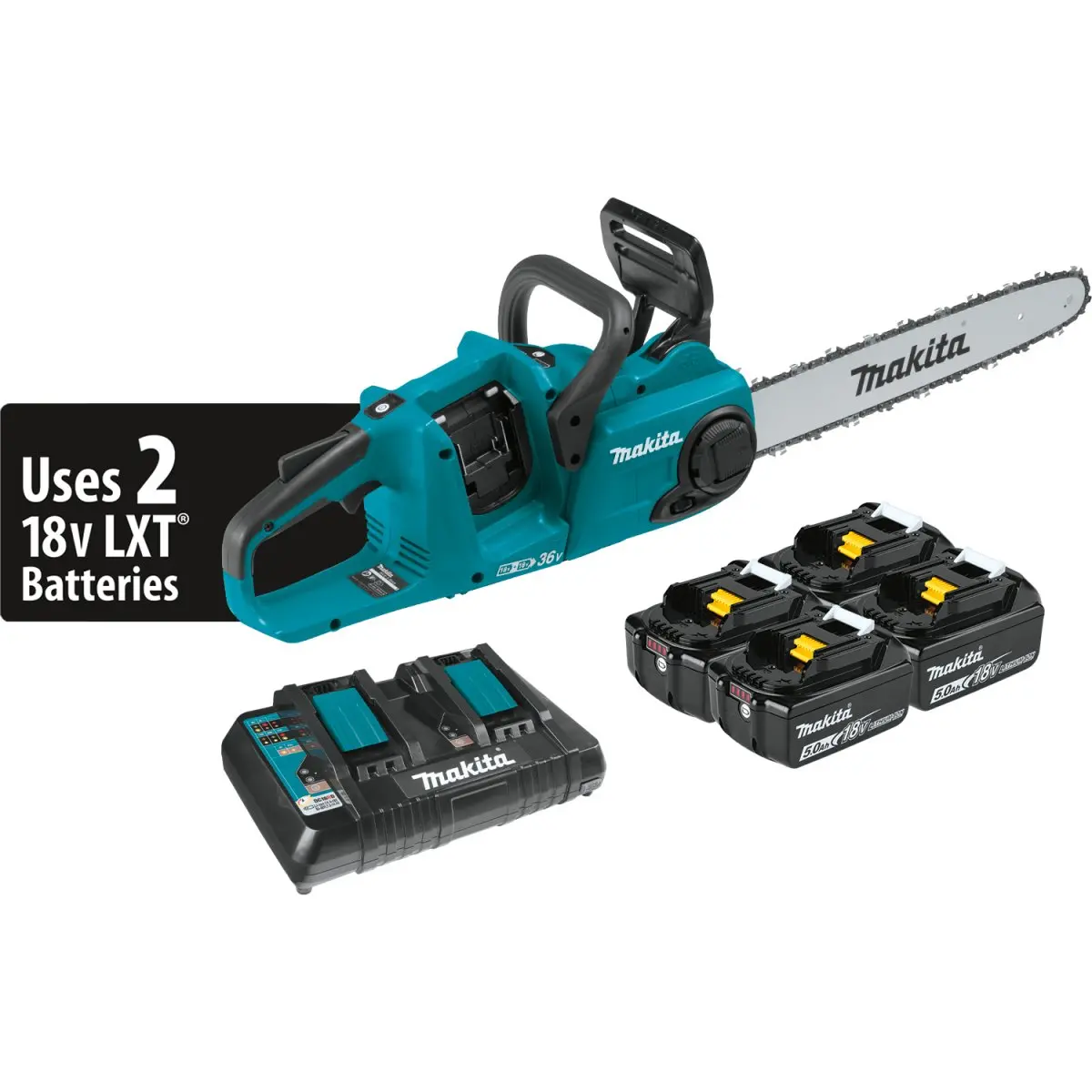 36V (18V X2) Lxt® Brushless 16" Chain Saw 1