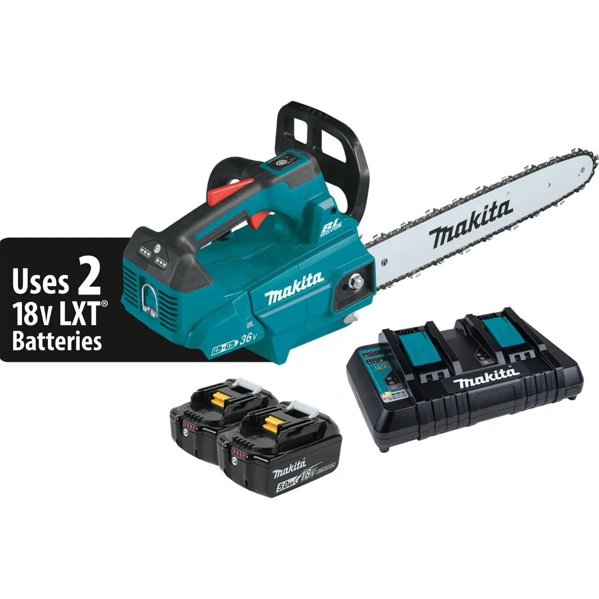 36V (18V X2) Lxt® Brushless 16" Top Handle Chain Saw 1