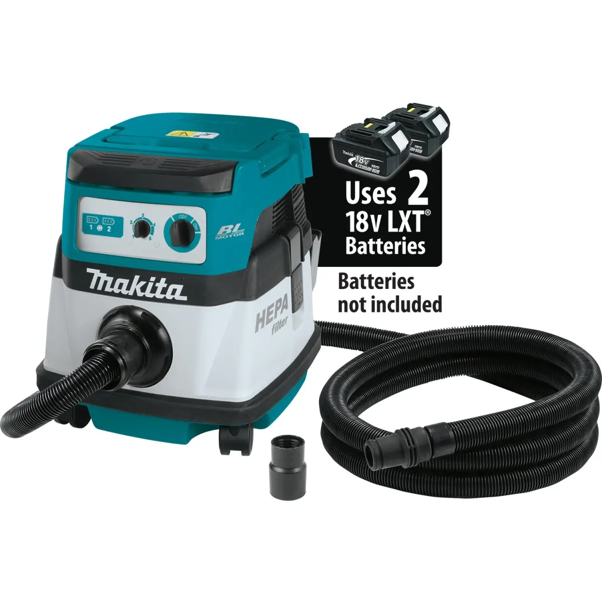 36V (18V X2) Lxt® Brushless 2.1 Gallon Hepa Filter Dry Dust Extractor, Tool Only 1