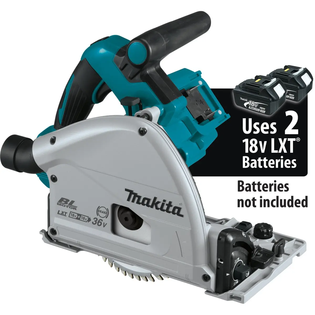 36V (18V X2) Lxt® Brushless 6‑1/2" Plunge Circular Saw, Aws® 1