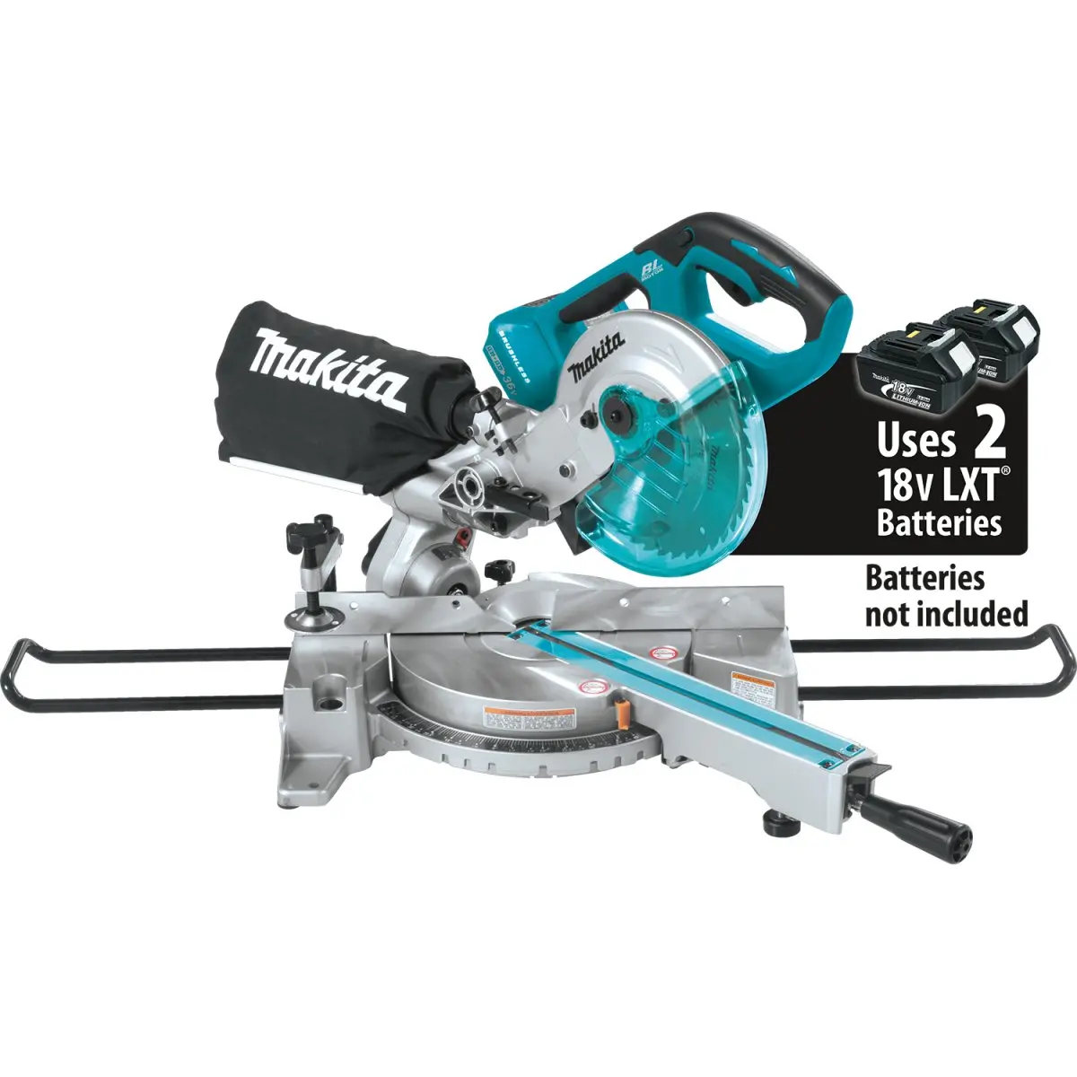 36V (18V X2) Lxt® Brushless 7‑1/2" Dual Slide Compound Miter Saw 1