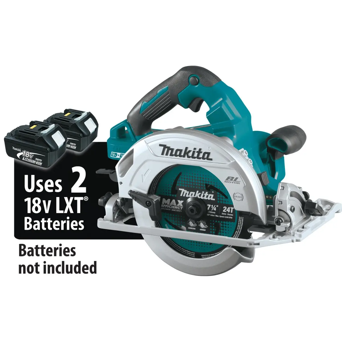 36V (18V X2) Lxt® Brushless 7‑1/4” Circular Saw With Guide Rail Compatible Base 1