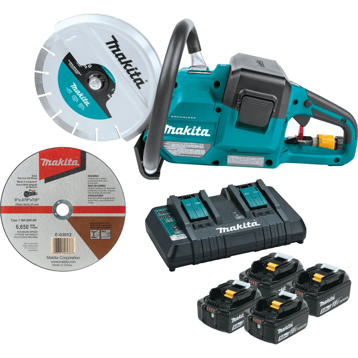 36V (18V X2) Lxt® Brushless 9" Power Cutter, With Aft®, Electric Brake 1