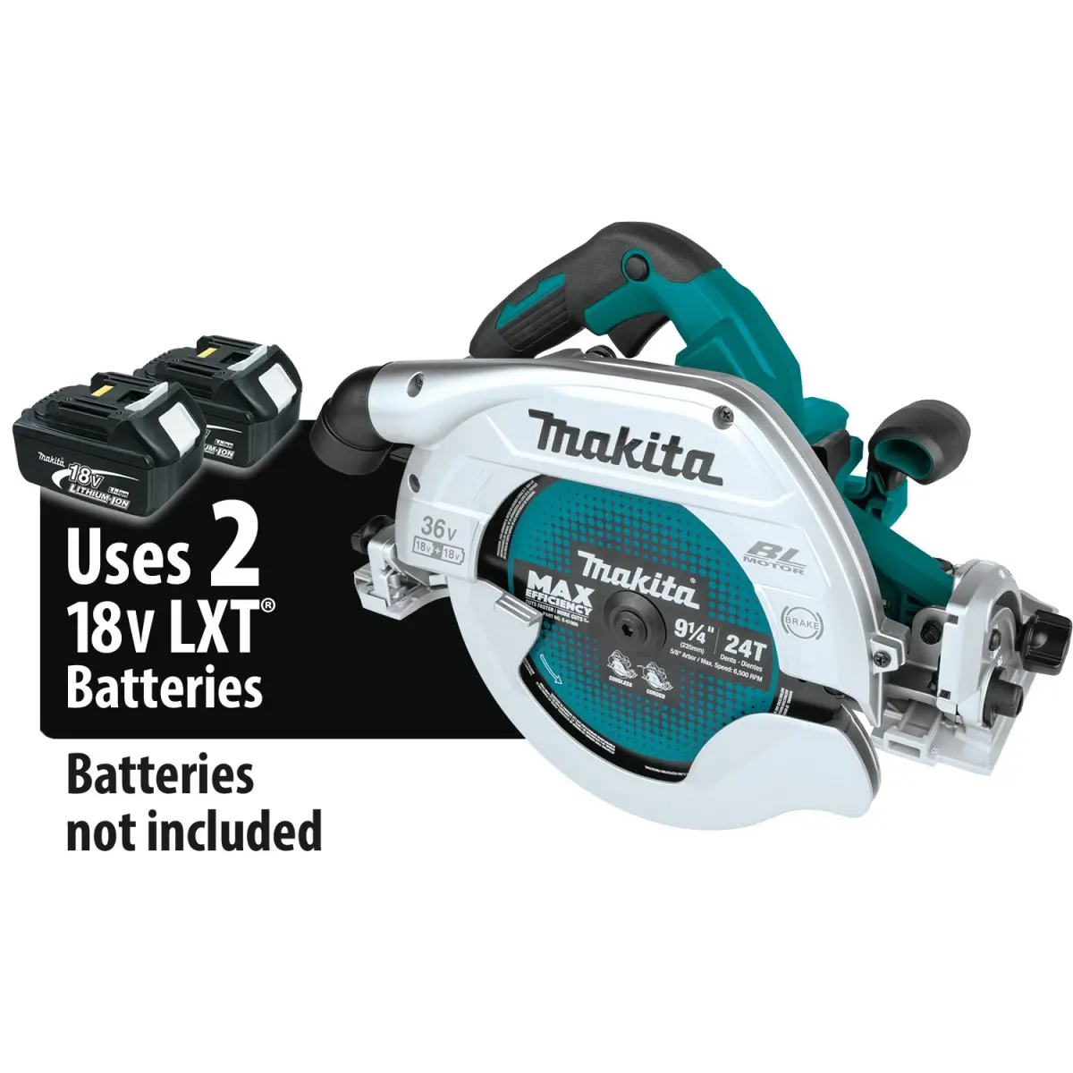 36V (18V X2) Lxt® Brushless 9‑1/4” Circular Saw With Guide Rail Compatible Base, Aws® Capable 1