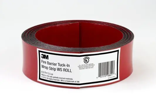 3M Fire Barrier Tuck-In Wrap Strip Roll Ws | 2.5 In X 8.2 Ft (6 Rolls/Case) 1
