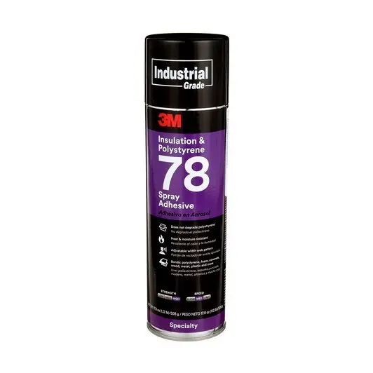 3M Polystyrene Foam Insulation Spray Adhesive 78 (12 Count) 1