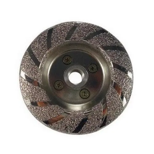 4" Vacuum Brazed Diamond Contour Cup Wheel 1
